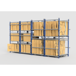 CUBE Rack rayonnage modulaire polyvalent - Stockage vertical pour panneaux 4 - Eneltec on Manutention.pro by Eneltec
